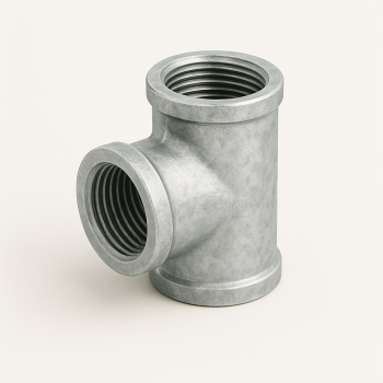 Тройник оцинкованный приварной ДУ 89 в наличии в Оренбурге