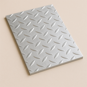 Алюминиевый рифленый лист даймонд 1,5х500х500 мм АМг3 в наличии в Оренбурге
