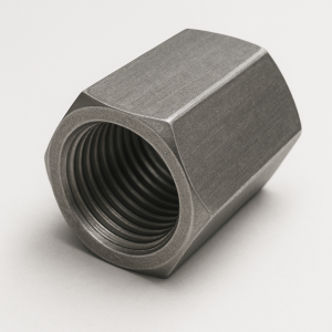 Гайка соединительная без покрытия 12Х1МФ М24 мм DIN 6334 в наличии в Оренбурге