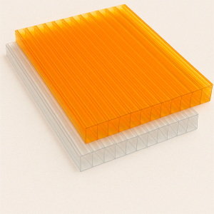 Сотовый поликарбонат 3,7х2100х12000 мм янтарный 25% в наличии в Оренбурге