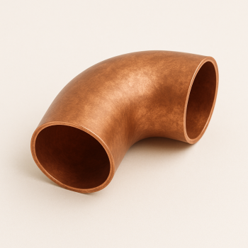 Отвод медный однораструбный удлиненный 90° 76,1 мм М1ф ГОСТ 32590-2013 в наличии в Оренбурге