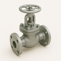 Стальной клапан запорный сильфонный фланцевый ДУ 50 РУ 16 ГОСТ 9697-87